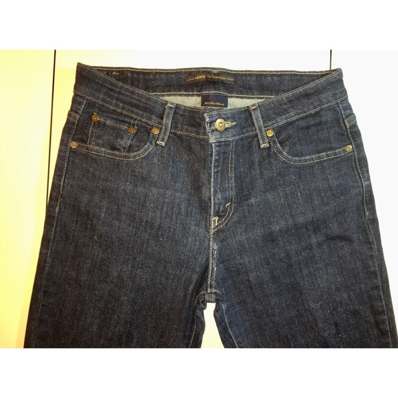 Levi’s Mid-Rise Skinny - Darkwash - Picture 2 of 7